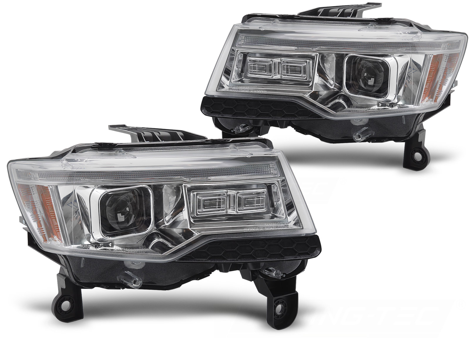 Koplampen Chrysler Jeep Grand Cherokee 14-21 LED Dynamisch Chroom