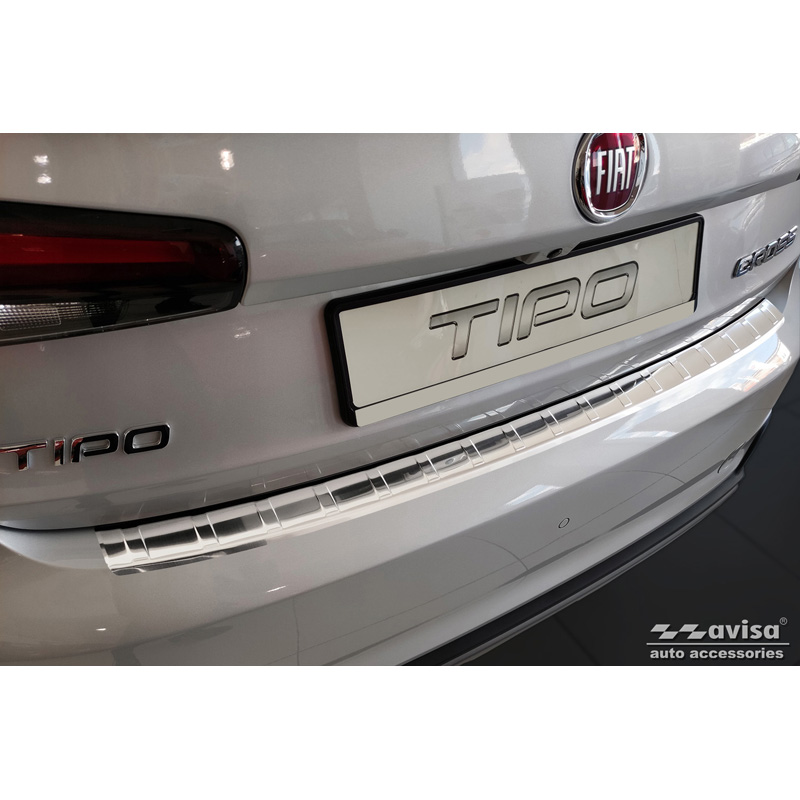 RVS Achterbumperprotector  Fiat Tipo Cross 2020- 'Ribs'