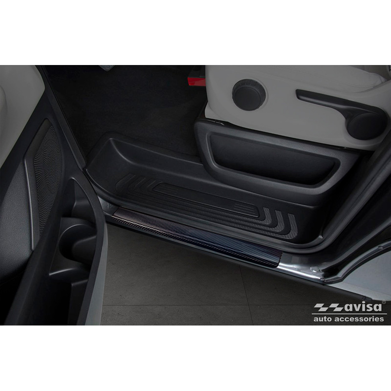 3D Zwart Carbon Instaplijsten  Mercedes Vito & V-Klasse 2014-2019 & Facelift 2019- 2-delig