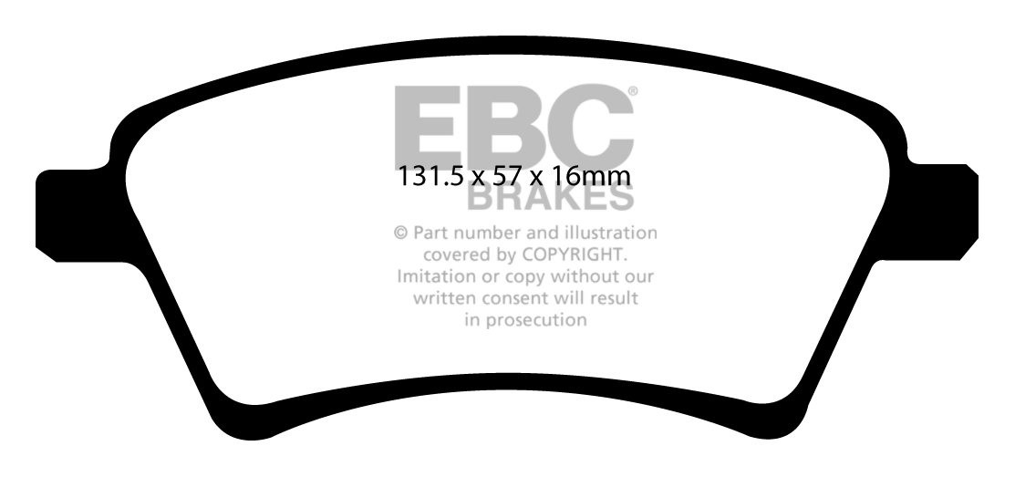 EBC Brakes SUZUKI SX4 1.6 2006-2009 Remblokken voorzijde