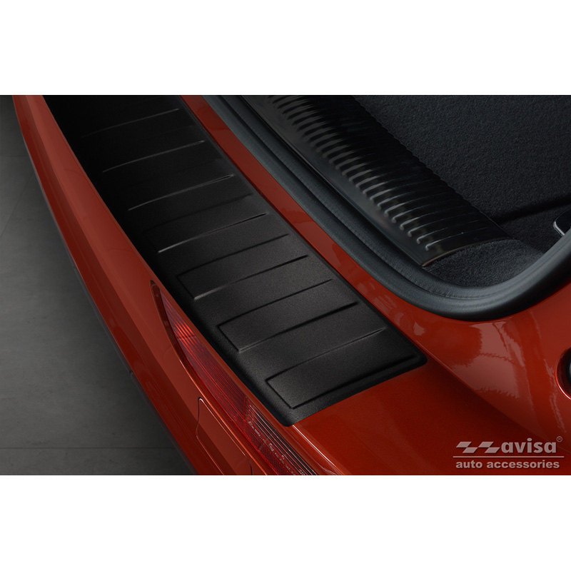 Matzwart RVS Achterbumperprotector  Audi Q5 2008-2012 & 2012- 'Ribs'