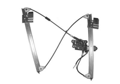 raammechanisme, 4/5 drs, incl motor, voor links VW Caddy, 1995-2