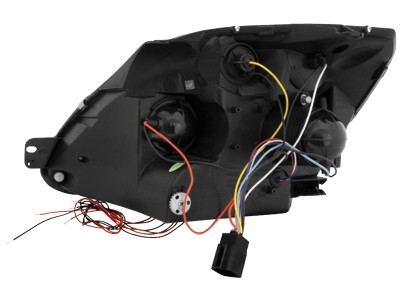 Koplampen Ford Fiesta MK6 02-05 Angel Eyes chroom