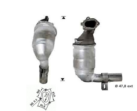 Opel TIGRA 1.3TD CDTi 1248 cc 51 Kw / 70 cv Z13DT Magnaflow CAT