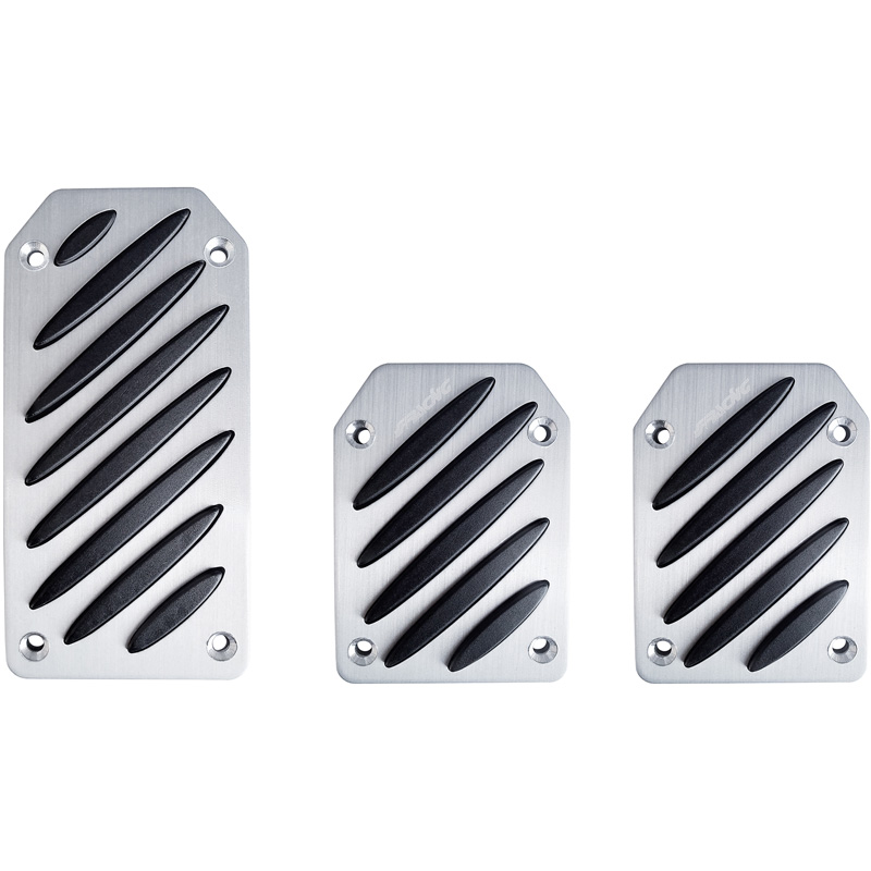 Simoni Racing Set Pedalen Black Stripe - Aluminium + Anti-Slip - Handgeschakeld