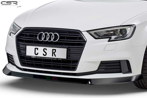 Voorspoiler Audi A3 8V CSR Glans Zwart