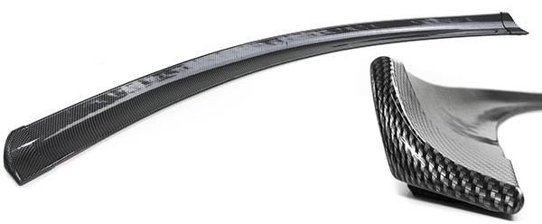 Achterklepspoiler flexibel universeel carbon 1.45m