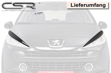 Koplampspoilers Peugeot 207