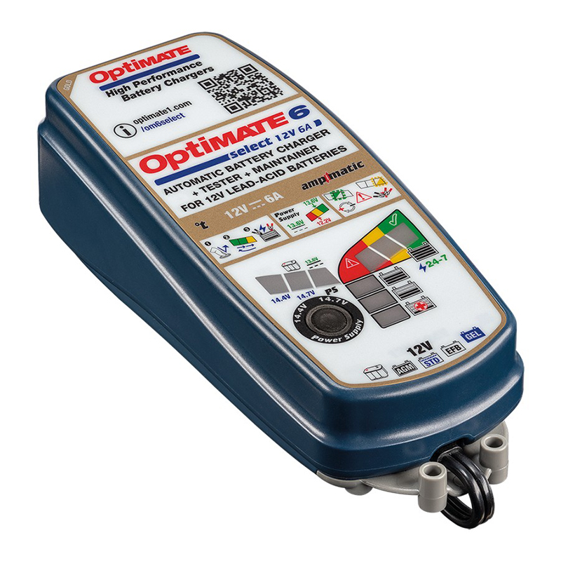 OptiMate 6 Select 12V/6.0A 9-staps Acculader / tester / onderhouder