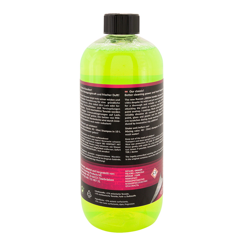 Racoon GREEN MAMBA Car Shampoo / pH neutraal - 1000ml