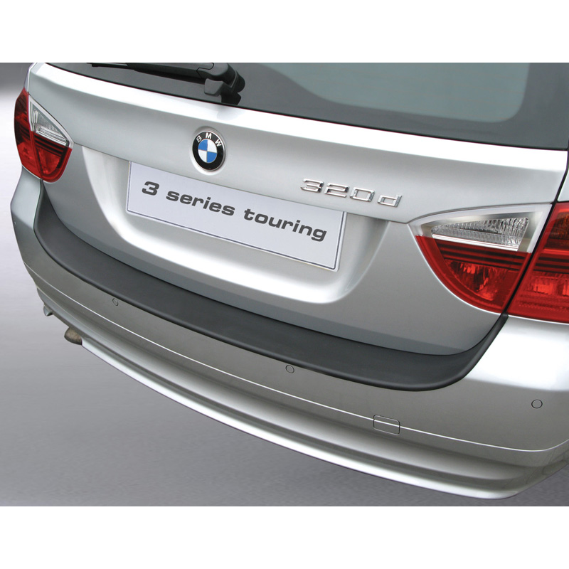 ABS Achterbumper beschermlijst  BMW 3-Serie E91 Touring 2005-2008 excl. M Zwart