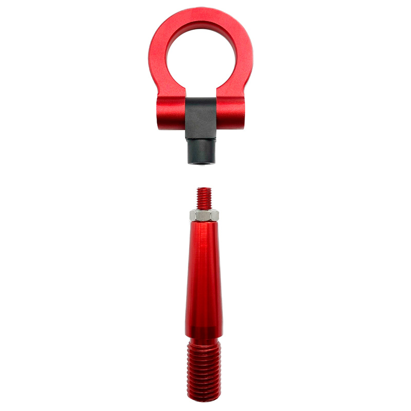 Simoni Racing Sleepoog - Metaal - Rood - Lengte 23.7cm