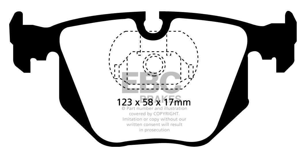 EBC Brakes BMW 730 3.0 (E38) 94-2002 Remblokken achterzijde
