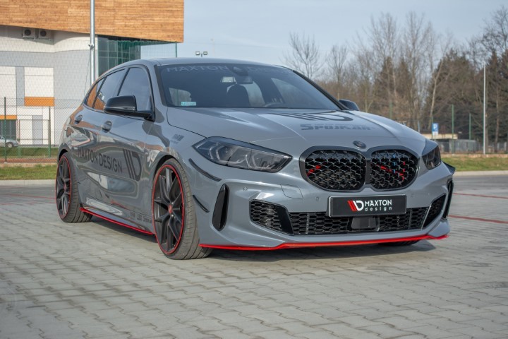 Voorspoiler BMW 1 Serie F40 M-Pack/ M135i Glans Rood V4