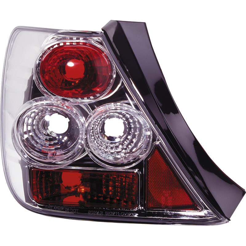 Set Achterlichten Honda Civic HB 3-deurs 2001-2005 - Chroom