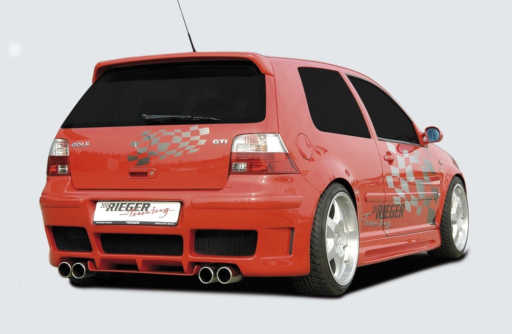 Achter diffusor voor achterbumper RS-4-Look VW Golf IV Rieger