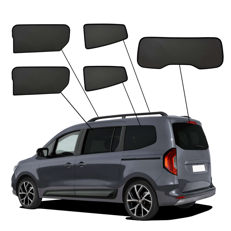 SunClip Zicht- & Zonwering  Renault Grand Kangoo III MPV 2024- & Mercedes T-Klasse Lang 2023- & Nissan Townstar L2 2023- (Lange wielbasis)