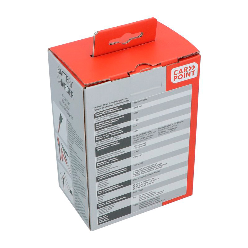 Carpoint BX-4M 6V/12V Acculader 1 Ampère