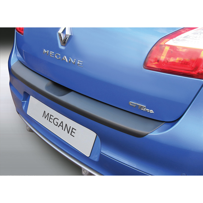 ABS Achterbumper beschermlijst  Renault Megane III HB 5 deurs 2008-2016 Zwart