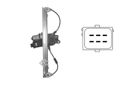 raammechanisme, 3/5 drs, incl motor, Comfort, voor, rechts Fiat