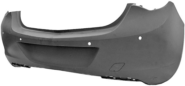Bumper Achter. ASTRA J, 09->> SPUITBAAR ALLEEN 5-DEURS HATCHBACK