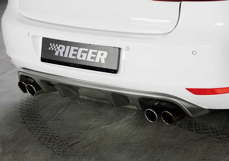 Diffuser Volkswagen Golf 6 GTI GTD Rieger Carbon Look