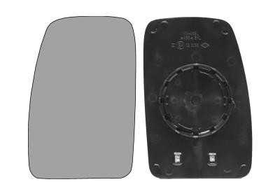 spiegelglas, verwarmd, rechts Nissan Interstar, 2003-2010