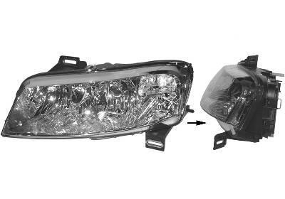 koplamp, H7+H1+H1, 5 drs, links,-12/2003 Fiat Stilo, 2001-2007