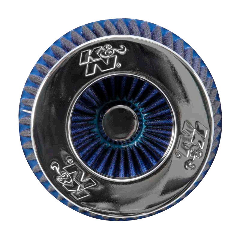 K&N RG-Serie universeel vervangingsfilter met 3 aansluitdiameters Blauw (RG-1001BL)