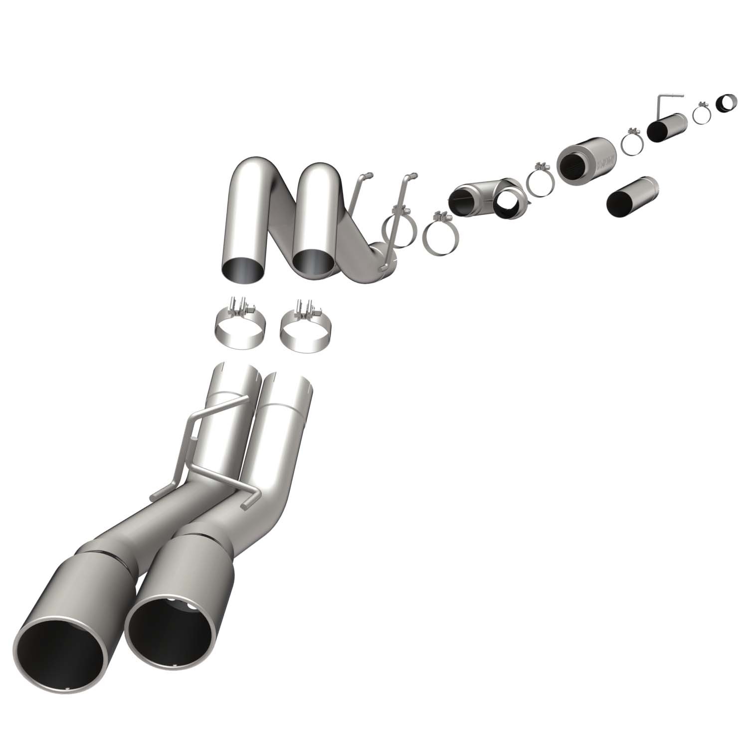 Ford Cat-Back 08-10 Ford F-Series 6.4L Black Magnaflow Cat-Back