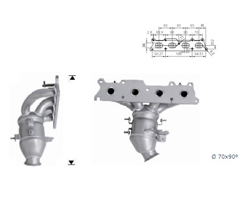 Citroen C5 1.8i 16V 1749 cc 92 Kw / 125 cv EW7A (6FY) Magnaflow