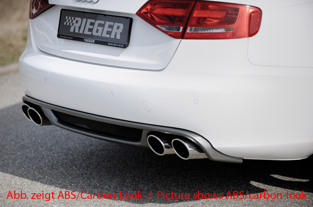 Diffuser Audi A4 B8 7-11 S4 Look Rieger