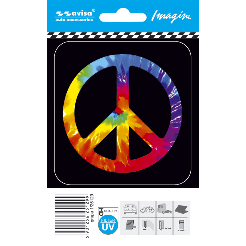 Auto Tattoo Sticker Peace symbol - 8,7x9,2cm