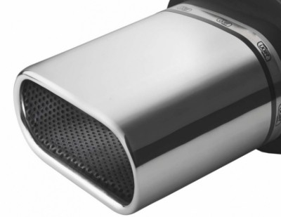 Einddemper VW Polo 6n 1995-2001 RVS eindstuk 167x60mm rond ulter
