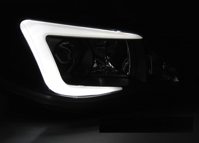 Koplampen Subaru Impreza III GH 07-12 Xenon Tube zwart