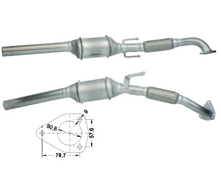VW BORA 1.9TDi 1896 cc 66 Kw / 90 cv ALH Magnaflow CAT Bouwjaar: