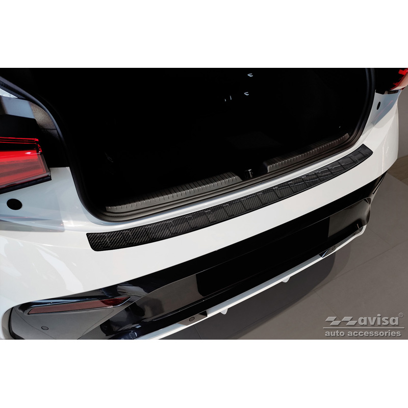 Echt 3D Carbon Achterbumperprotector  Cupra Born 2021- 'Ribs'