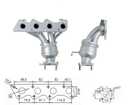 Seat AROSA 1.0i 999 cc 37 Kw / 50 cv ANV / AUC Magnaflow CAT Bou