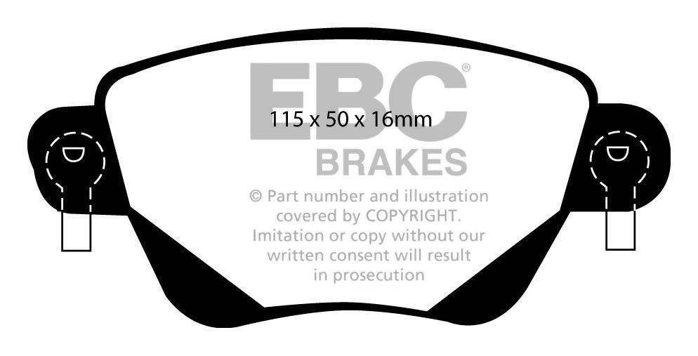 EBC Brakes FORD Mondeo (Station) 1.8 2000-2004 Remblokken achter