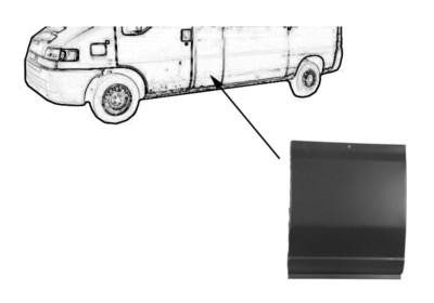 zijpaneel, lange wielbsis, links = rechts Peugeot Boxer, 2002-20