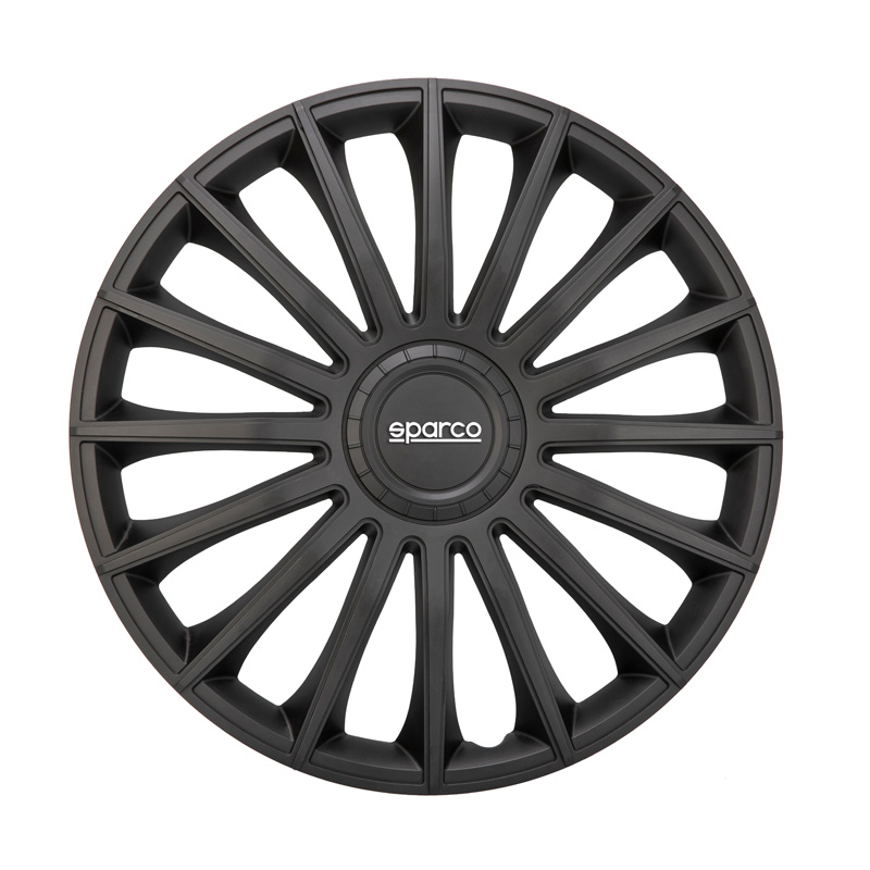 Sparco Wieldoppen Treviso - 13-inch - Zwart - Set van 4 stuks