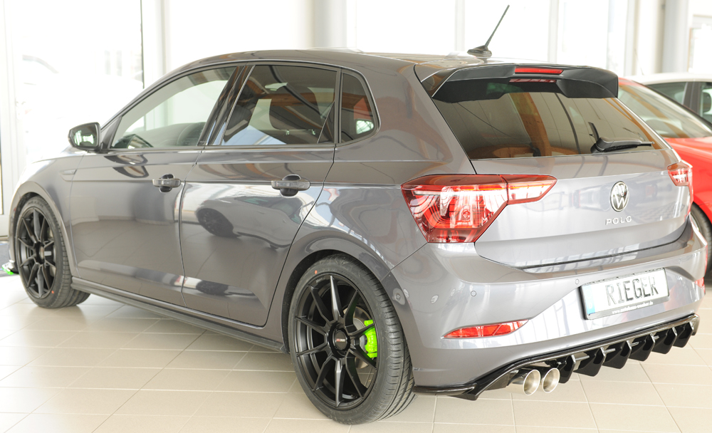 Diffuser Volkwagen Polo GTI 2G AW 2021-.... Zwart Glans Rieger