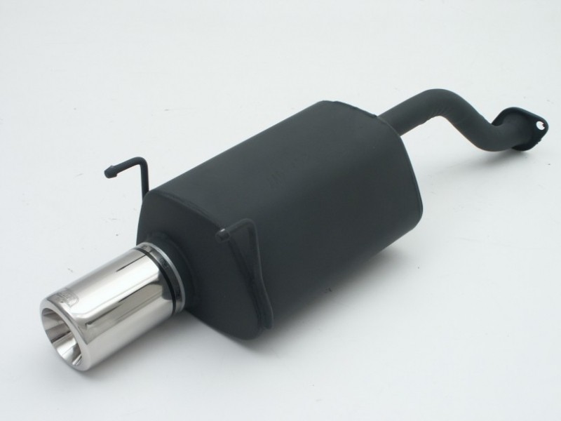 Einddemper Honda Civic 1996-2001 RVS eindstuk 95x65mm rond