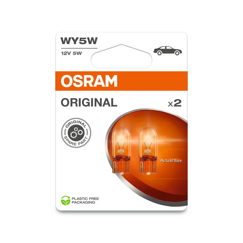 Osram Original Halogeen lampen - T10 - 12V/5W - set à 2 stuks - Amber