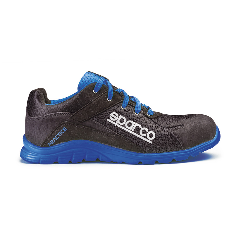 Sparco Lichtgewicht Werkschoenen Practice S1P Nelson Zwart/Blauw Maat 36