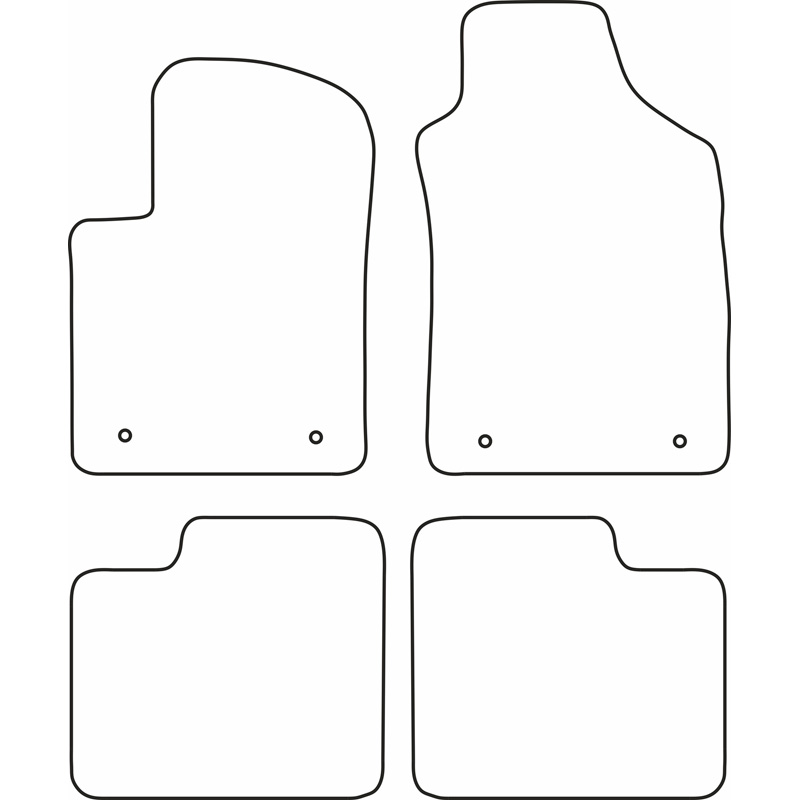 Automatten  Fiat 500 2007-2013
